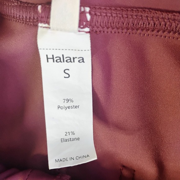 HALARA DayStretch High Waisted Pockets Wide Leg Pant Red Mahogany Womens Small - Picture 9 of 13